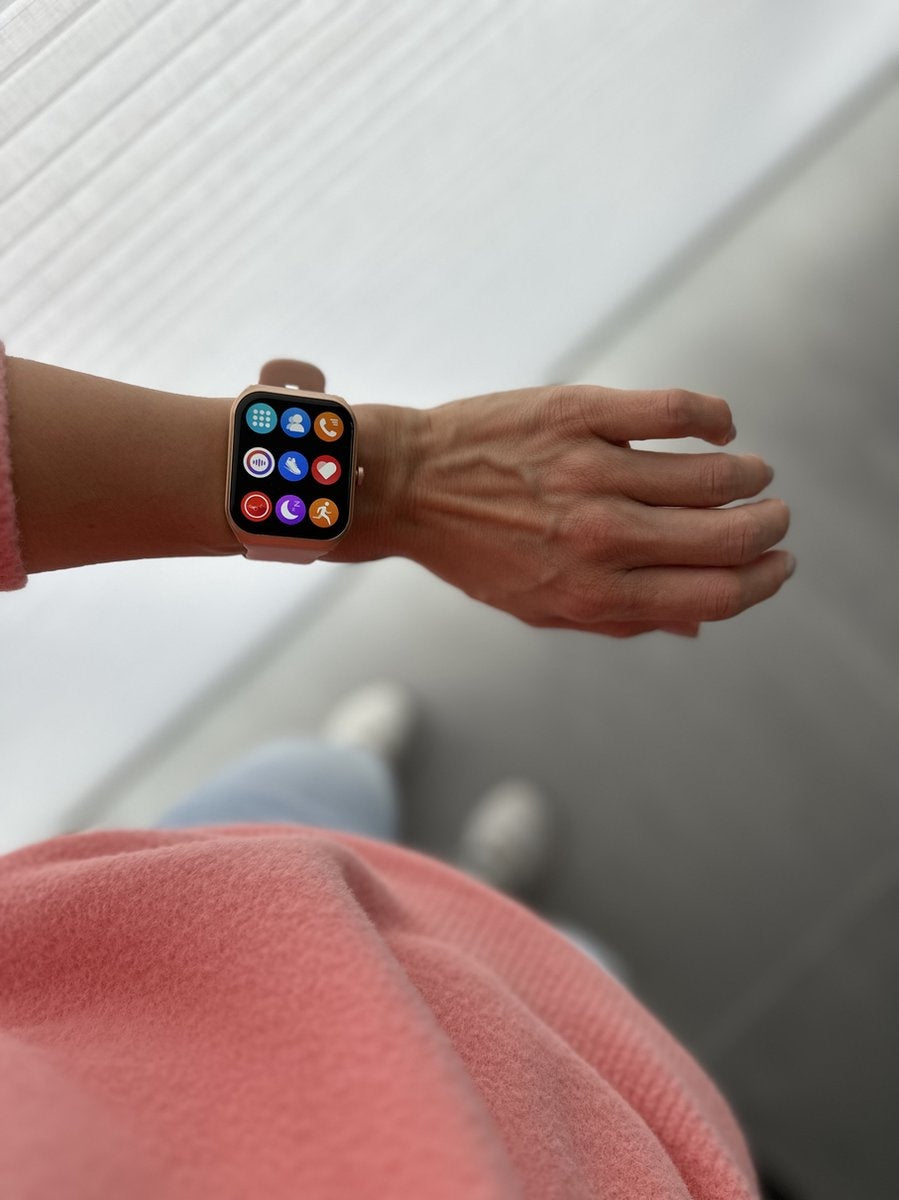 FITAGE Smartwatch voor dames - Activity Tracker - waterdicht - Roze
