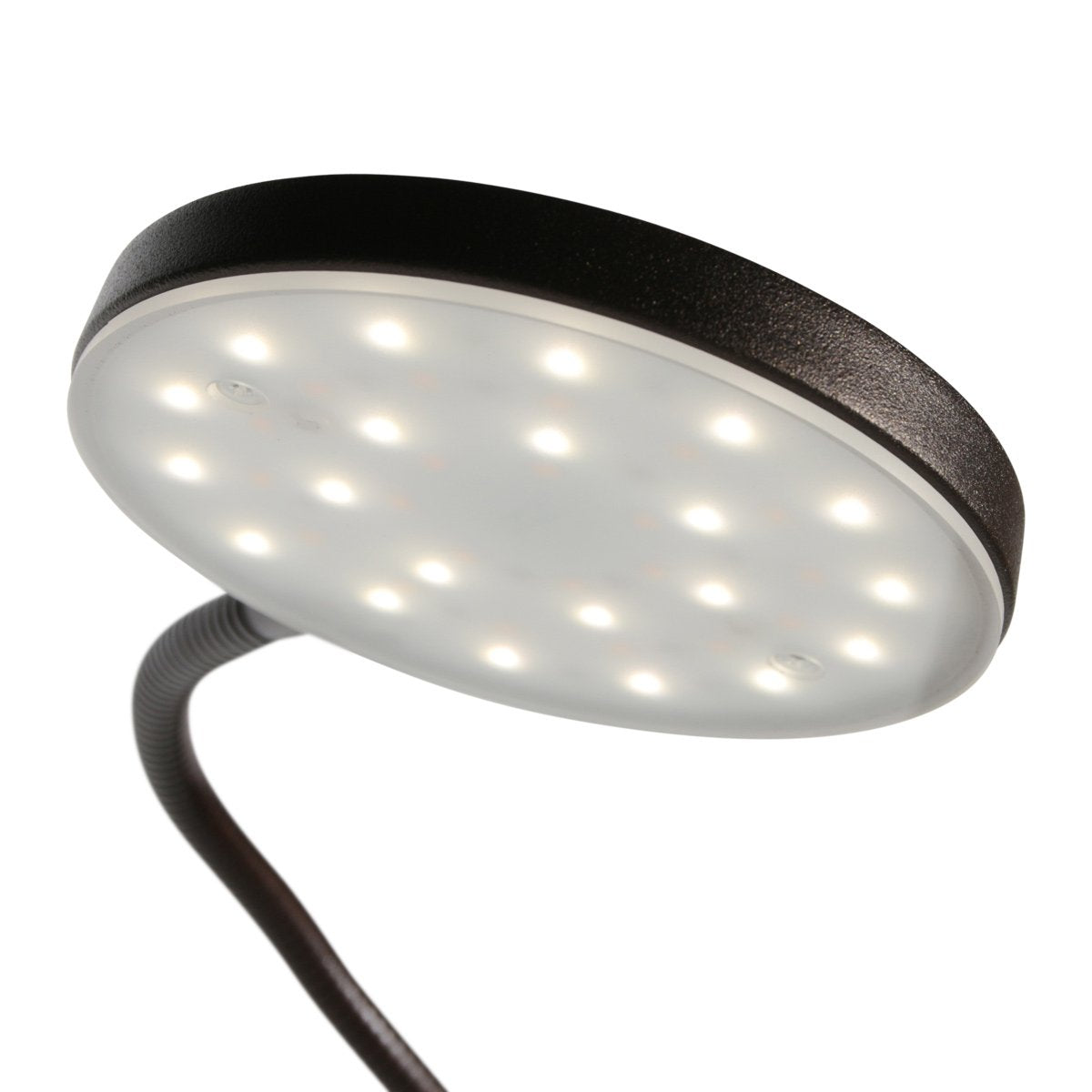 Vloerlamp Platu 3351CA - Dimbaar met instelbare lichtkleur, bruin kunststof en metaal, trendy design, Mexlite, perfect voor binnengebruik