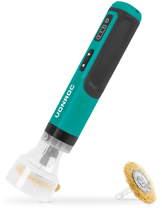 VONROC Elektrische Onkruidborstel - 4V - Incl. USB-C kabel