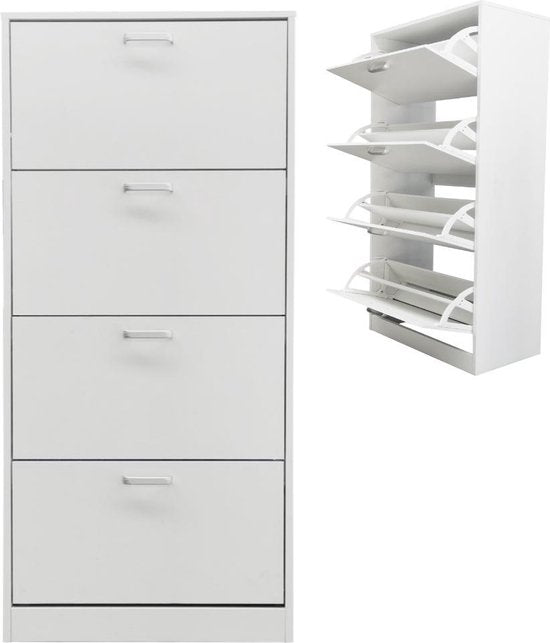 VDD - Schoenenkast - 30x60x148 - Kleur: Wit
