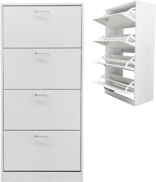 VDD - Schoenenkast - 30x60x148 - Kleur: Wit