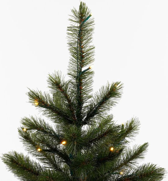 Triumph Tree Bristlecone Kunstkerstboom met LED Verlichting - 184 led lampen - PVC - Donkergroen - 119x185 cm
