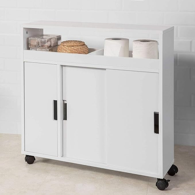 SoBuy Badkamermeubel - Wit - 20x71x70cm - BZR02-W