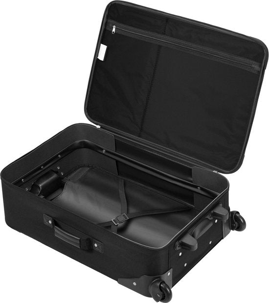 Juskys Trolley Reiskofferset / Kofferset Athen - 5-delig - Zwart