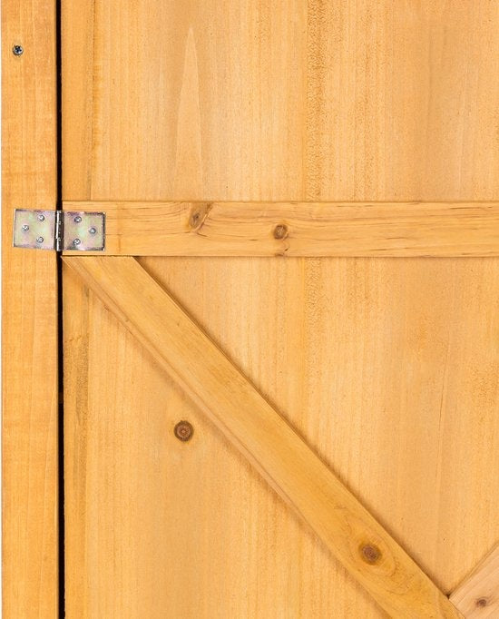 TecTake - Houten tuinkast Taman - met vlak dak - afm. 75 x 56 x 118 cm - 404565