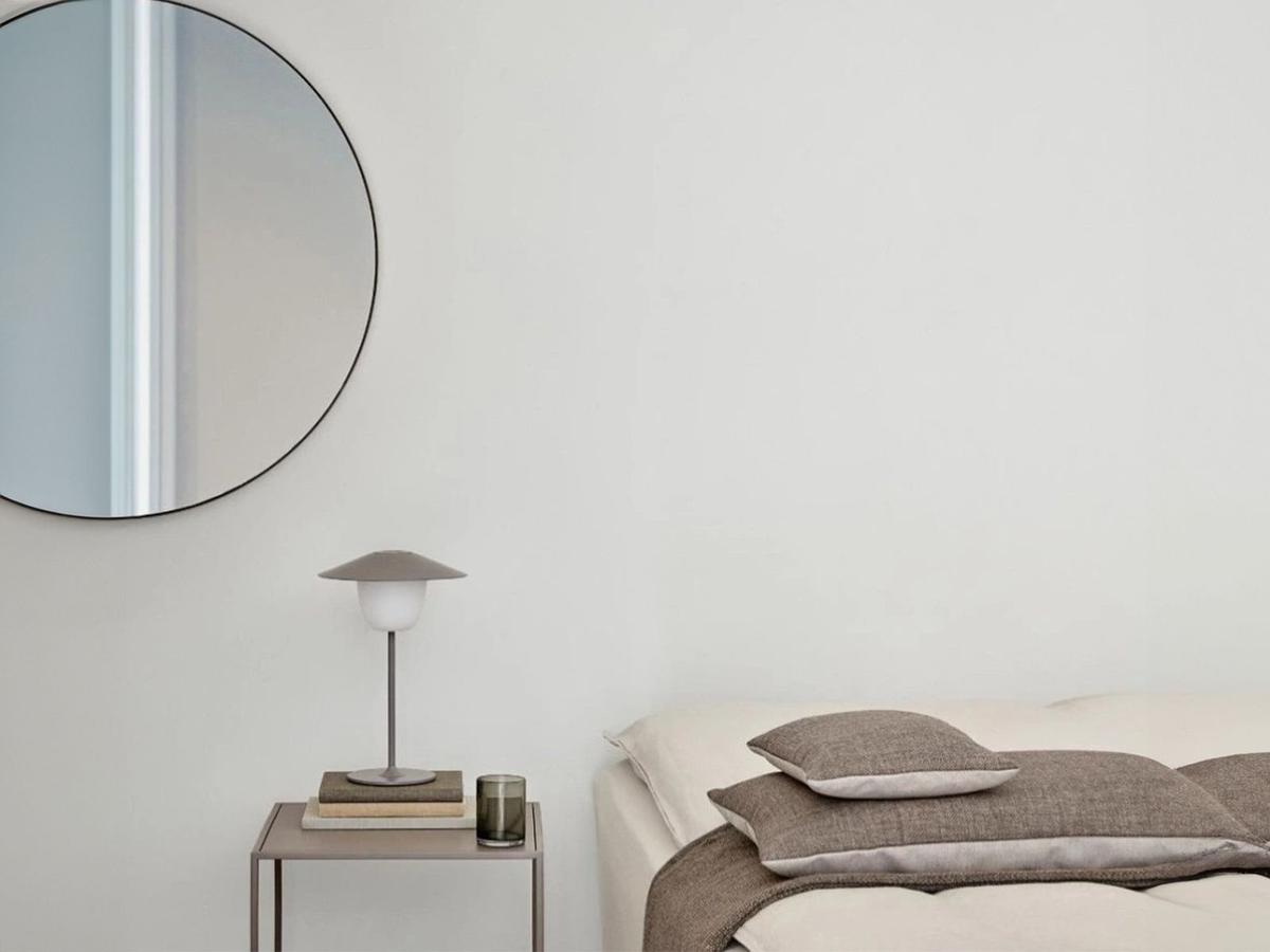 Blomus RIM Wandspiegel - Zwart - Ø 80 cm - 3 cm Diep