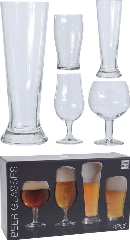 Set bierglazen 4 stuks
