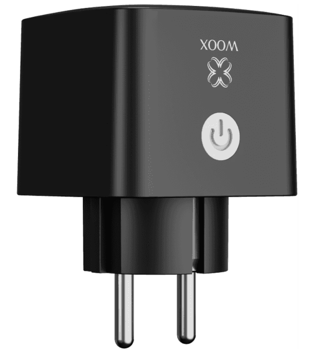 Woox R6169 Wifi & Matter Smart Plug 2-pack – Zwart – 55 x 55 x 84 mm