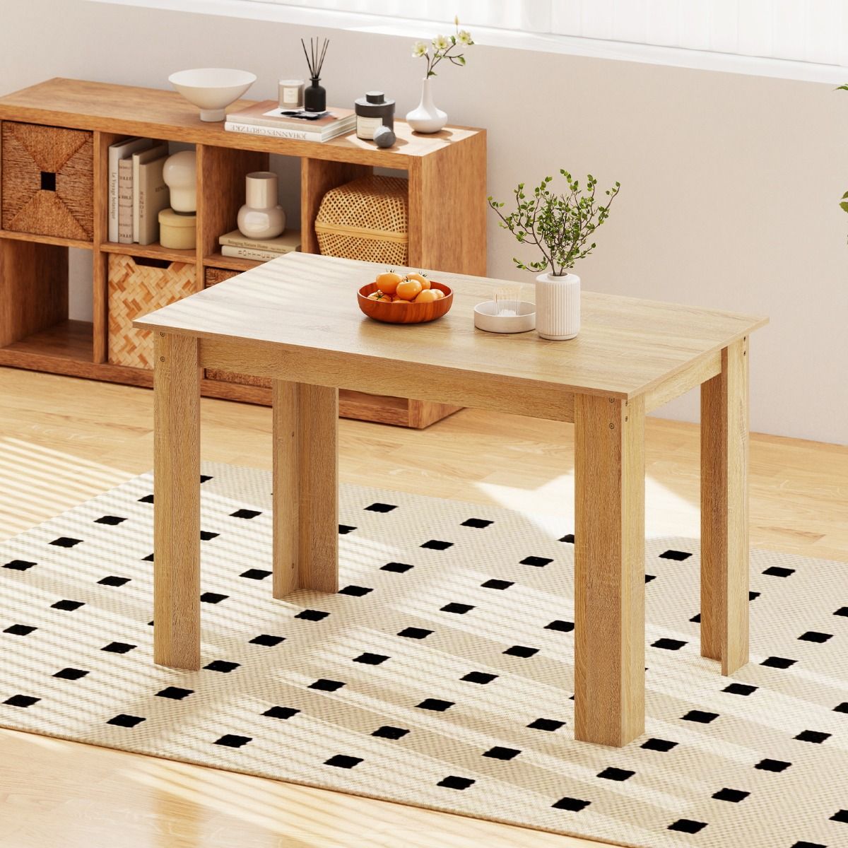 Coast Eettafel - rechthoekig - 4 tot 6 personen - hout - natuur - 120 x 70 x 75 cm