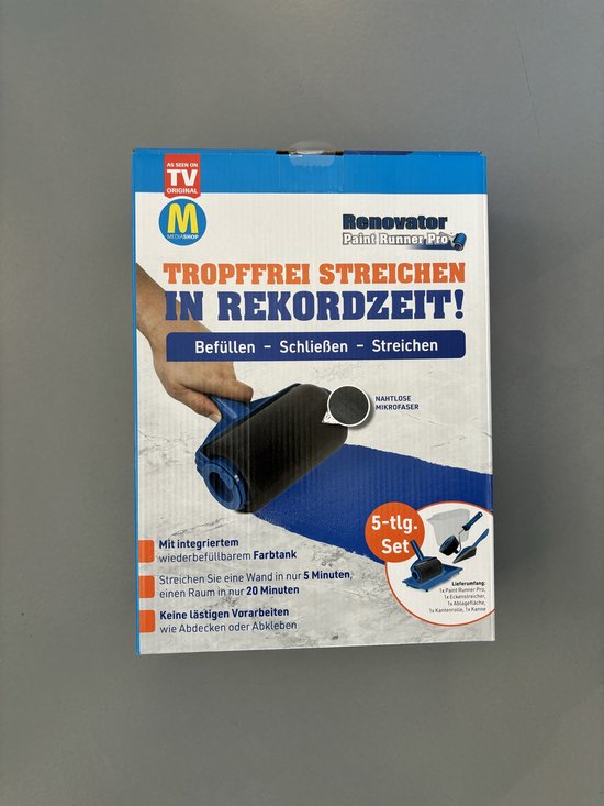 Paint Runner - een druppelvrije verfroller met verfreservoir