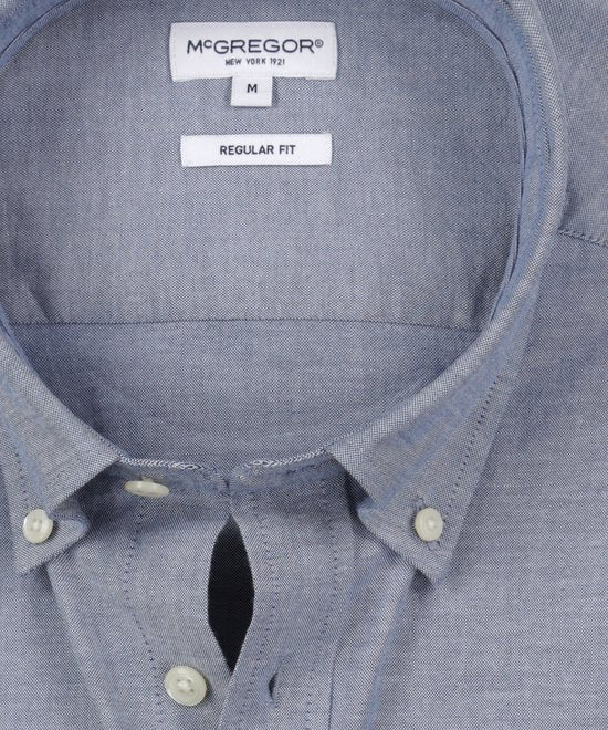 McGregor Overhemd Stretch Oxford Shirt Navy - Maat 3XL