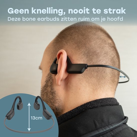 Audyn Bone Rondo - Sport Oordopjes - Bone Conduction Hoofdtelefoon - Bluetooth - Open Ear Oortjes - Draadloos - 9 Uur Batterij