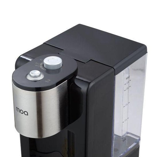 MOA Heetwaterdispenser - 2.5L - kunststof - BPA vrij - 2400W - Zwart/Zilver