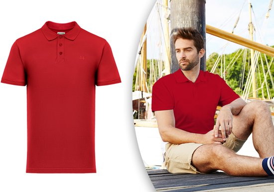 Milanoro - Elegante polo voor heren - Koningsblauw - M
