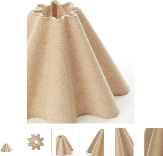 Light & Living - kap - Bezaha - naturel - textiel - Ø 11cm - E27 - 2035947