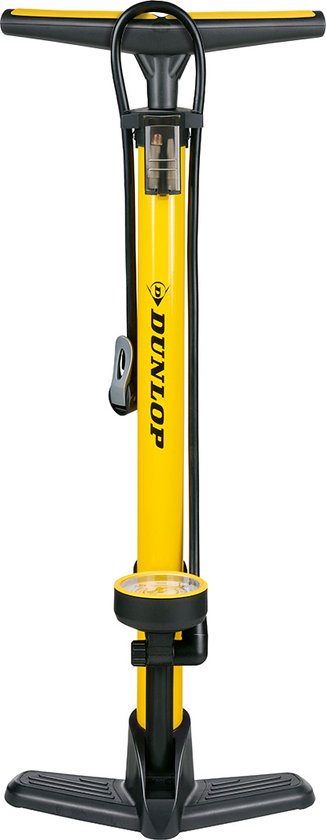 Dunlop Fietspomp met Drukmeter - Fiets Pomp voor Dunlop, Schrader en Frans Ventiel - Staande Pomp Incl. Adaptoren voor Waterspeelgoed en Ballen