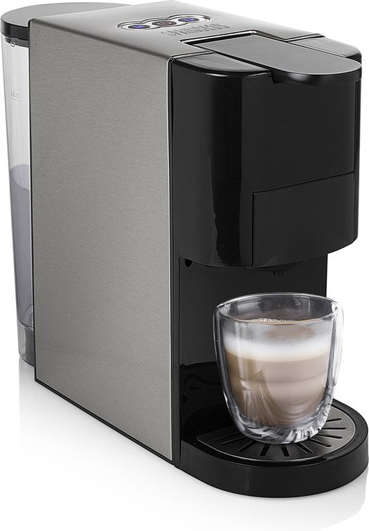 Princess 249451 Multi Capsule Koffiemachine - 5 in 1 - Geschikt voor Nespresso - Dolce Gusto Capsules - Zwart / Zilver