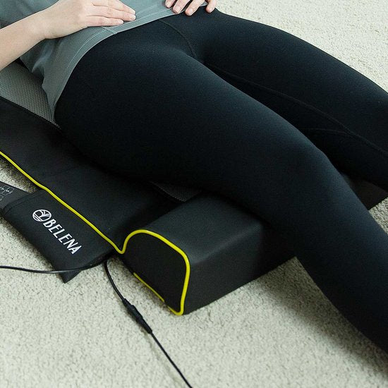 Belena Air Stretch - Lumbar & Yoga massagemat - full body massagemat met warmtefunctie - massage - rekken & strekken - 4 programma's - 3 intensiteitsniveaus - incl. afstandsbediening