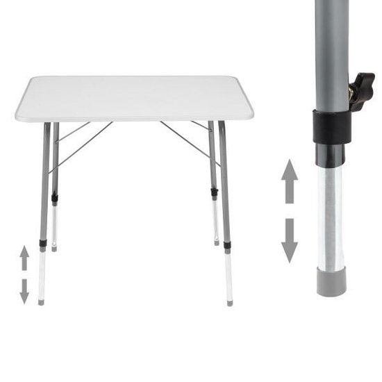 tectake® - campingtafel - inklapbaar, afmetingen 80 x 60 x 68 cm - 402173