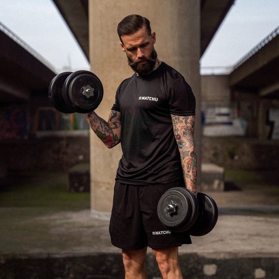 Matchu Sports - Dumbbell set - Verstelbare Dumbells - Halterset - Gewichten - 2 x 10 kg - Set van 2 stuks - Zwart