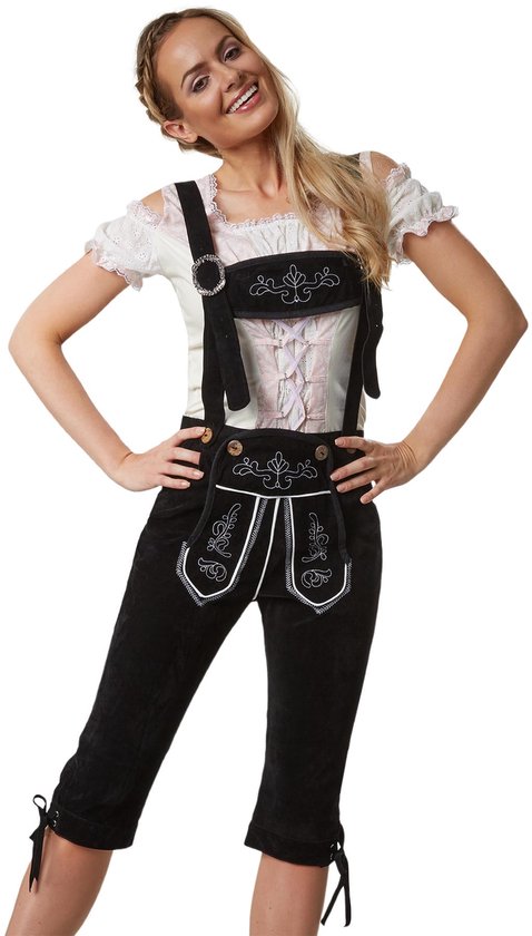 Dressforfun Lederhose Tegernsee L - verkleedkleding kostuum halloween verkleden feestkleding carnavalskleding carnaval feestkledij partykleding - 302817
