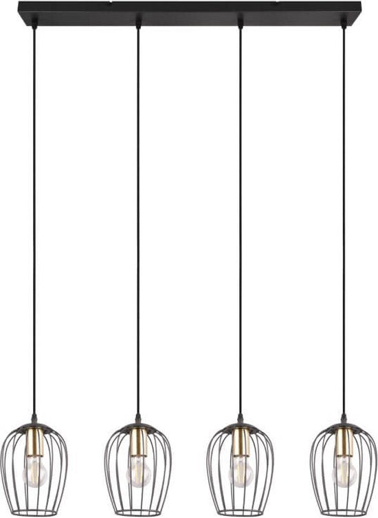 Trio Hanglamp Grid Ø 16cm | 4 x E27 | 40 W - 90 x 150 x 16 cm