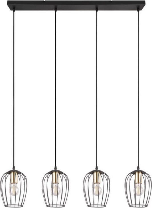 Trio Hanglamp Grid Ø 16cm | 4 x E27 | 40 W - 90 x 150 x 16 cm