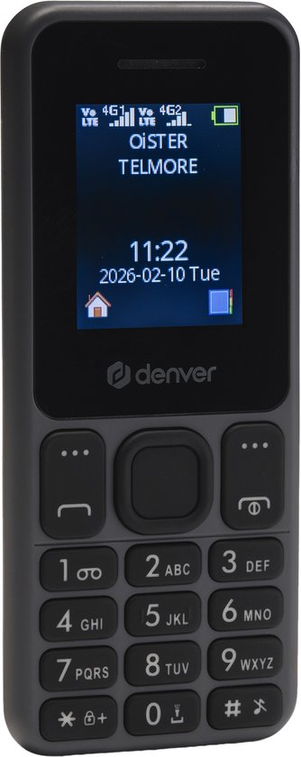 Denver Senioren Mobiele Telefoon 4G - GSM - Smartphonevrij opgroeien - FM Radio - Dual Sim - Simlockvrij - Model 2026 - FAS1880L