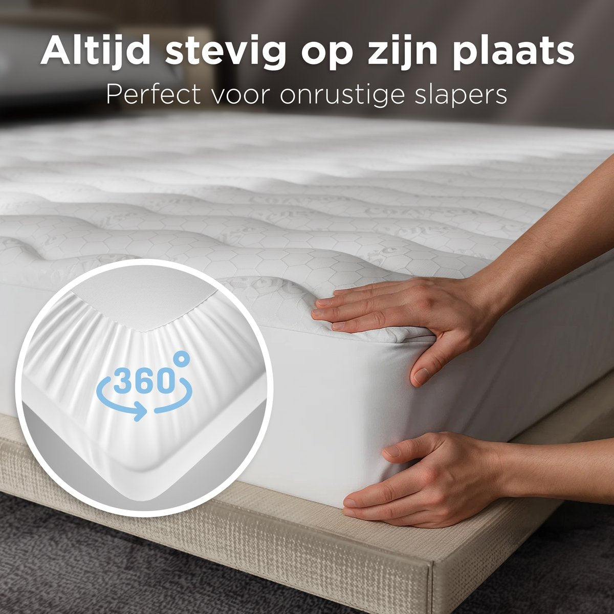 Cozysense Topper 120x200 - Traagschuim Topmatras met Gel-Infused Eierdoos - 3 cm - Wit