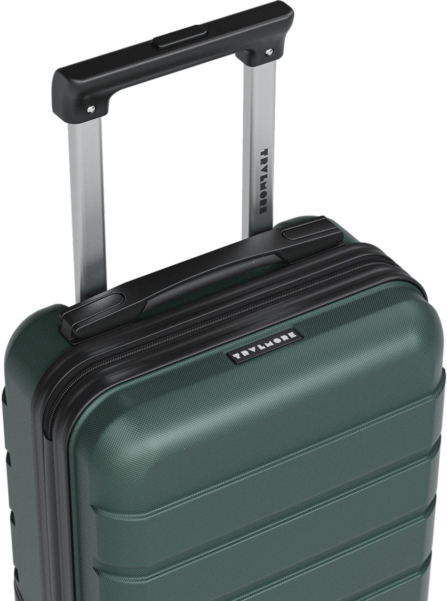TRVLMORE Underseat Handbagagekoffer – 40 x 30 x 20 cm – 24 L – TSA-slot – 2 Wielen – Donkergroen
