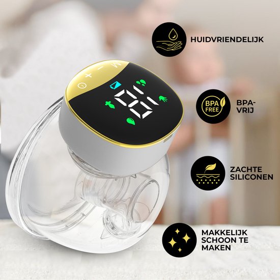 Oemmie Elektrische Borstkolf - Handsfree Borstkolf - Draadloze Borstkolf - Draagbaar - Dubbele Borstkolf - BPA- vrij - Oplaadbare Accu -