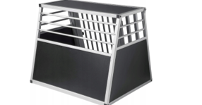 EUGAD Hondentransportbox Zwart/Zilver - 80 x 65 x 65 cm - Aluminium - L/XL