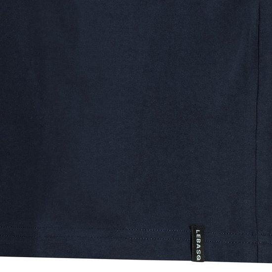 LEBASQ - Miles' T-shirt voor heren - 3 pack - met Ronde hals - Extra lang - Geschikt als Ondershirt - Blauw - M - Katoen