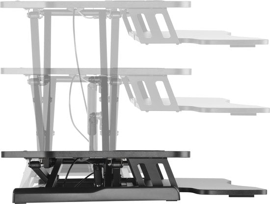 Bureau verhoger zit sta werkplek - ergonomisch hoogte verstelbaar bureau - 95 cm breed