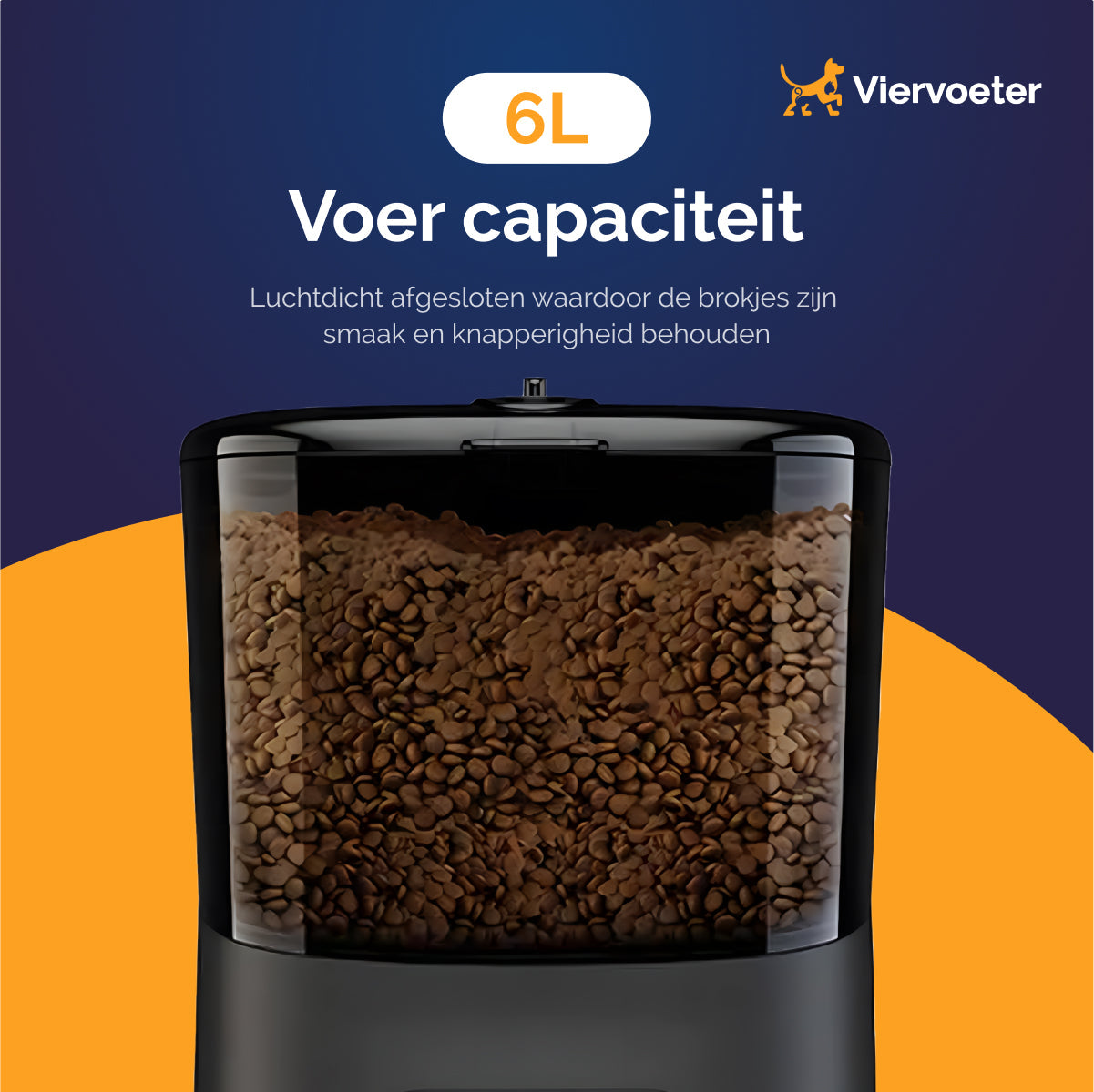 Viervoeter Voerautomaat - Automatische Voerbak Kat en Hond