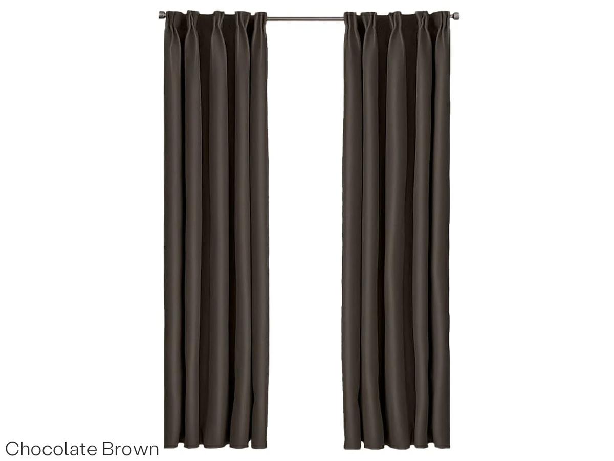 Larson Blackout Gordijn - Lichtwerend en Isolerend - maat 150 x 250 cm - Zwart