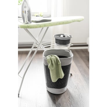 WENKO Bea Wasmand Donkergrijs - 75L - Gerecycled Polyester Vilt