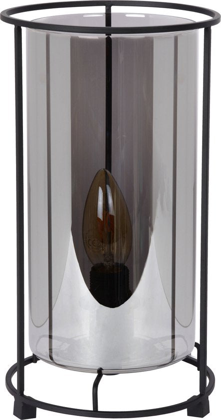 Lucide DOUNIA Tafellamp - Ø 15 cm - E27 - Zwart