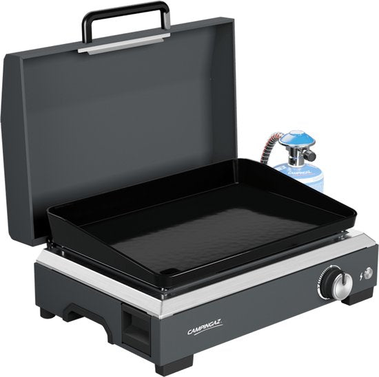Campingaz Sigma 1 CV bakplaat - 1.350 cm² kookoppervlak – Blue Flame brander voor optimale warmteverdeling – Basaltgrijs
