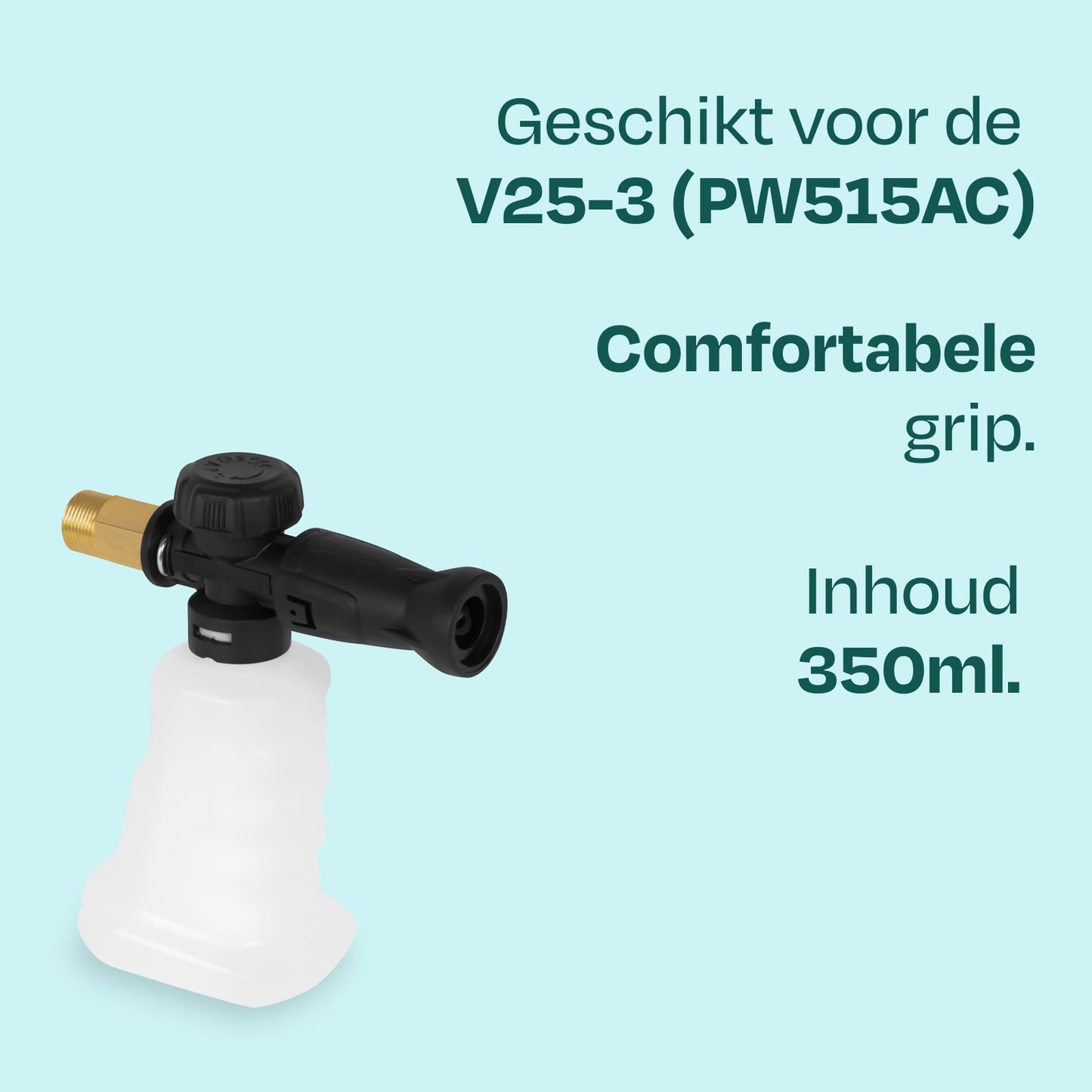 VONROC Schuimsproeier Schuimkanon 350 ml – voor Hogedrukreiniger V25-3 (PW515AC)