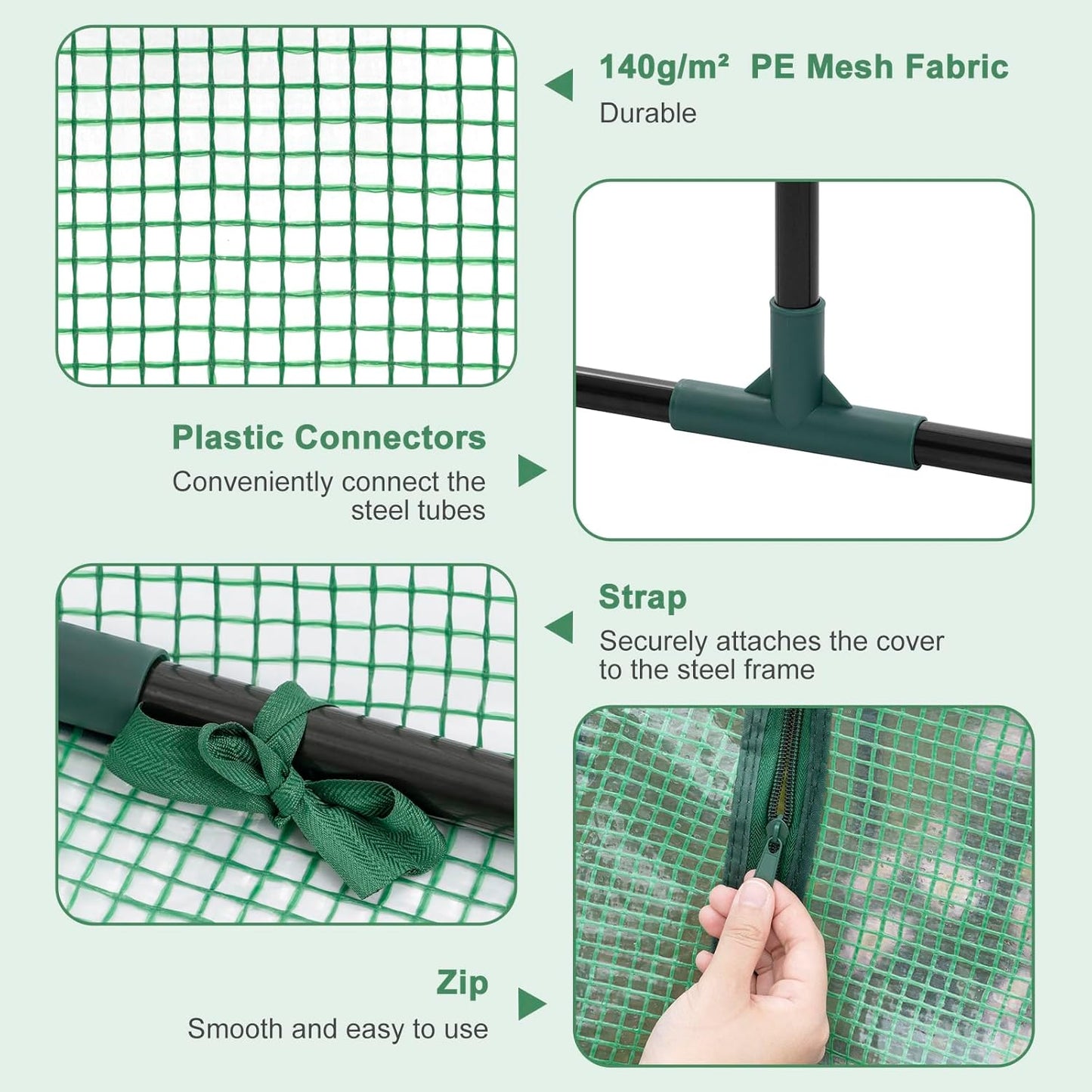 Woltu Foliekas - 120 x 60 x 60 cm - Groen