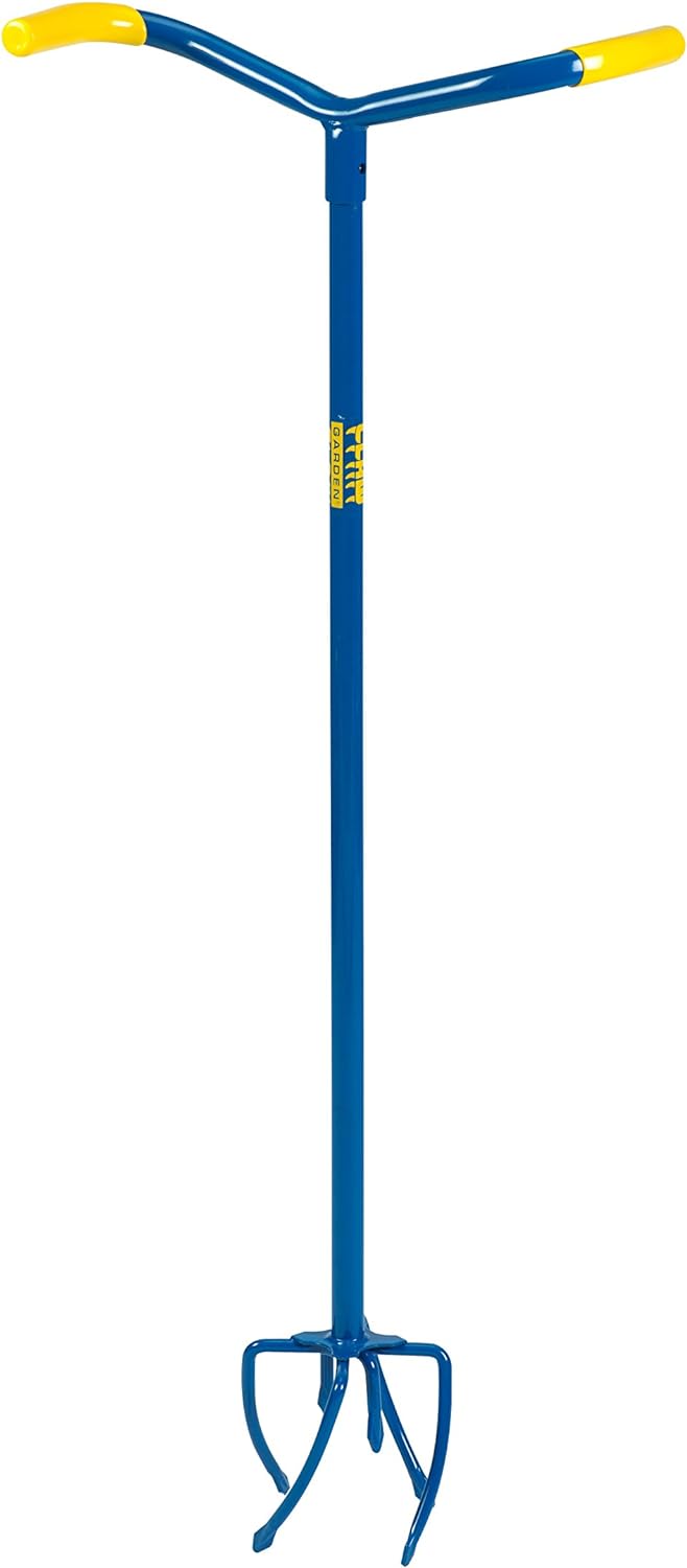 Gardenclaw Tuinklauw GC821-06 - Woelvork - 14,5 x 14,5 x 95,5 CM - Blauw/Geel