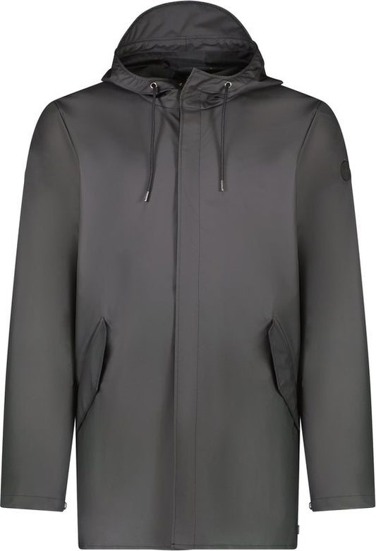 Cars Jeans - Jas Ossy - Heren - Zwart Polyester - Met Capuchon & Ritszakken - Maat M - Casual Winterjas - Tijdloos & Functioneel