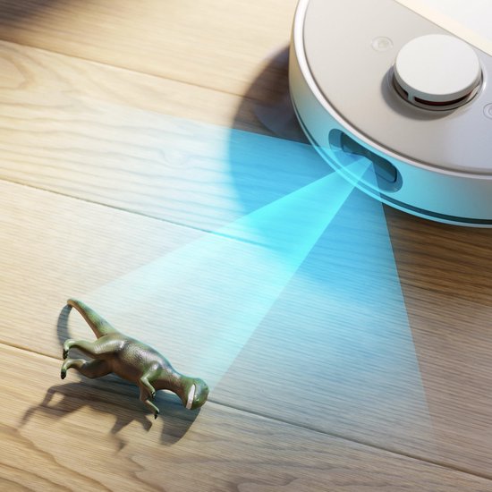 Philips HomeRun Aqua 7000 Series XU7100/02 - Robotstofzuiger met Dweilfunctie - Incl. Laadstation - Wit / Goud - App Connected