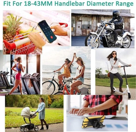 Garpex® Telefoonhouder Fiets - Telefoonhouder Motor - Smartphonehouder Fiets - Mountainbike - Motor - Universele Telefoonhouder