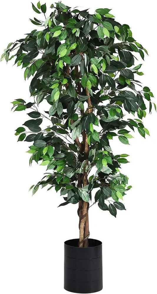 Coast 180 cm huisplant decoratie kunst planten decoratieve lans met 1008 bladeren en natuurlijke romp