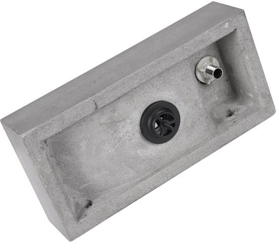 DIFFERNZ JUKON FONTEINSET 38.5X18.5X9CM BETON LICHTGRIJS