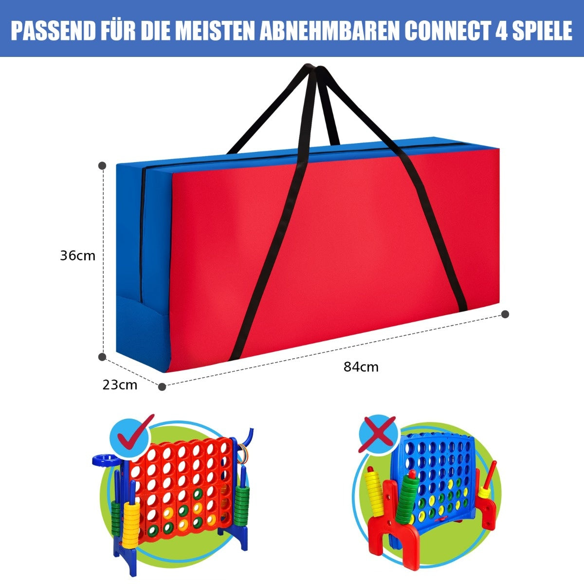 Coast Carrier Bag voor 4 overwinningen opbergtas (niet inbegrepen) 84 x 22,5 x 35 cm