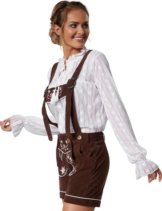 Dressforfun Lederhose Alpsee XL - verkleedkleding kostuum halloween verkleden feestkleding carnavalskleding carnaval feestkledij partykleding - 302808