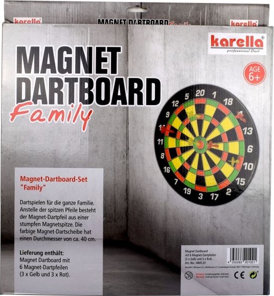 Magnetisch Dartbord Family - 40x40x40 cm